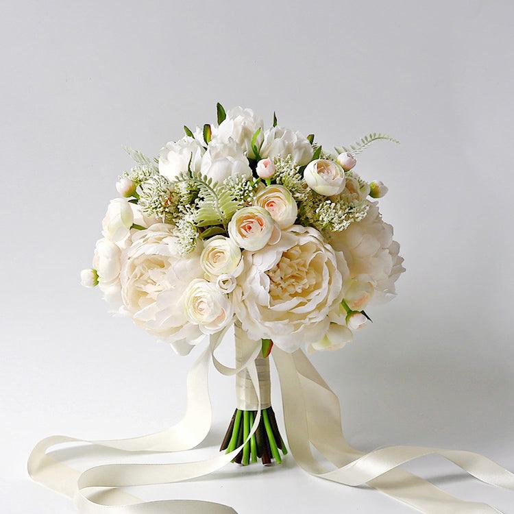 Bridal Bouquet - Light Champagne & White 3 styles